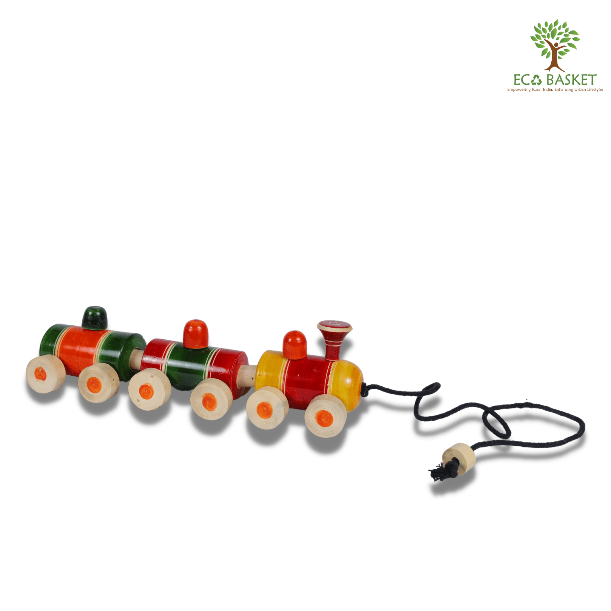 Wooden Train Long Big